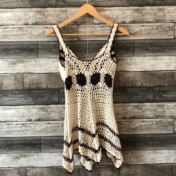 VTG 1970s Flowy Hippie Tank Top - Picture 2 of 5